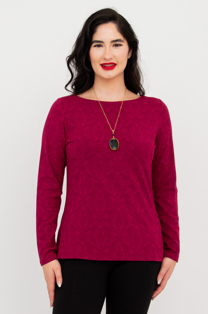 Cela Long Sleeve Top - Empire Waist Bamboo Fabric for Women | Perfect for Casual Wear, Office Outfits & Layering