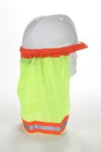 ANSI Approved Mesh Hard Hat Neck Shade with Reflective Stripe - 12 Pack for Construction, Outdoor Work & Sun Protection