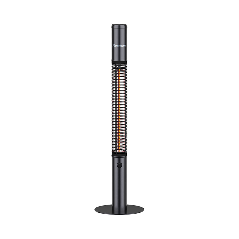 Farenheit TH 68BK 68-Inch Electric Infrared Tower Heater - Black | Energy Efficient Space Heater for Large Rooms, Offices & Garages | Indoor Heating Solution for Winter