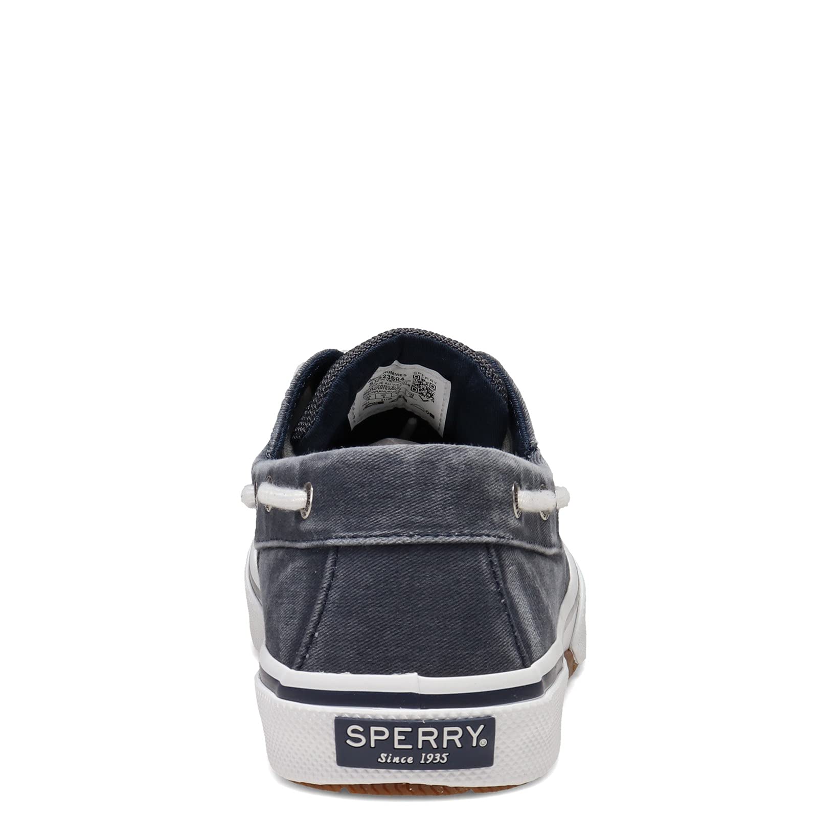 Sperry Men's Halyard Boat Shoe - Navy Twill - Size 8.5 Wide - Comfortable Non-Slip Deck Shoes for Sailing, Boating & Casual Wear