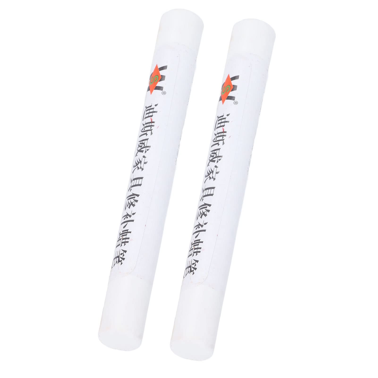 2-Pack Furniture Repair Crayons - Wood Scratch Repair Kit for Floors & Furniture | Compact Paint Pen Covers Scratches on Wood Surfaces | Perfect for Home, Office & Rental Property Maintenance (White)