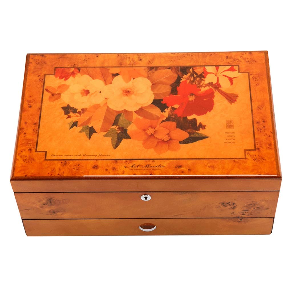 Zongshengshop Elegant Piano Finish Jewelry Box - Display & Storage for Bracelets, Necklaces, Rings & Watches | Perfect Wedding Gift & Jewelry Organizer for Home, Travel & Special Occasions