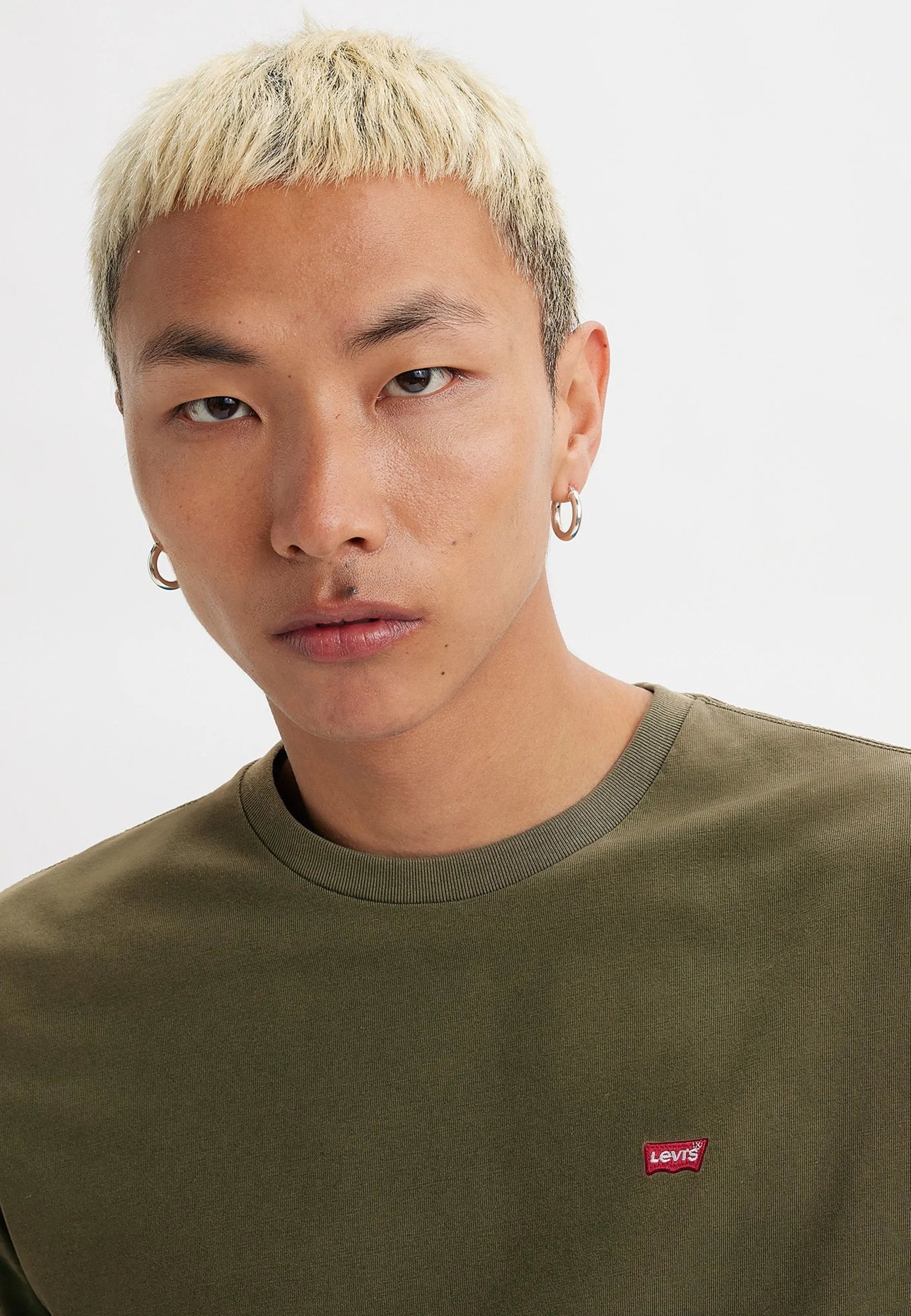 Levi's The Original Tee - Classic Cotton Crewneck T-Shirt for Men in Bluish Olive | Casual Wear, Street Style & Everyday Comfort