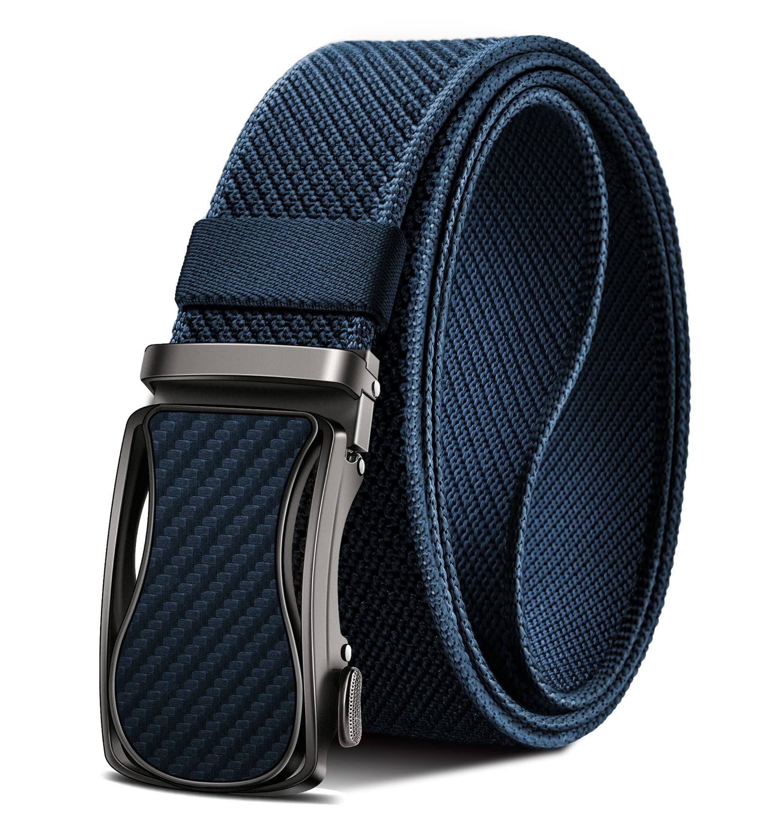 BULLIANT Men's Golf Belt - Stretch Nylon Ratchet Belt for Golf & Hiking