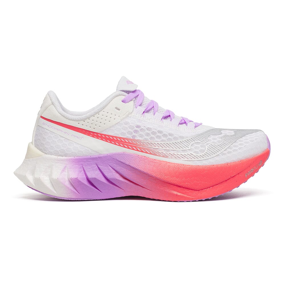 Saucony Women's Endorphin Pro 4 Running Shoes - Lightweight Carbon Fiber Racing Sneakers for Marathon & Road Racing - Perfect for Long Distance Training & Competitive Running