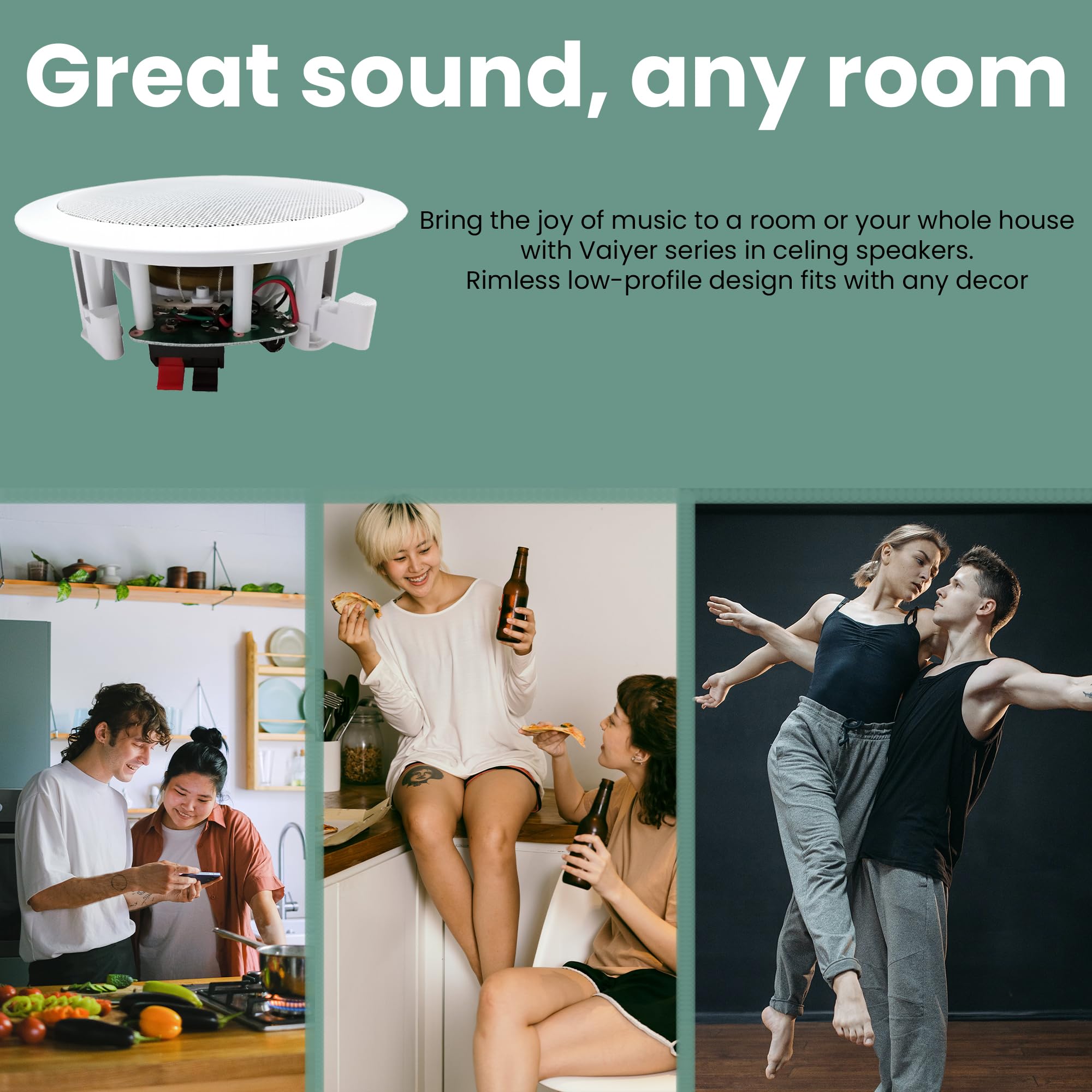 Professional 1000W Home Theater System Kit with 4x 5.25