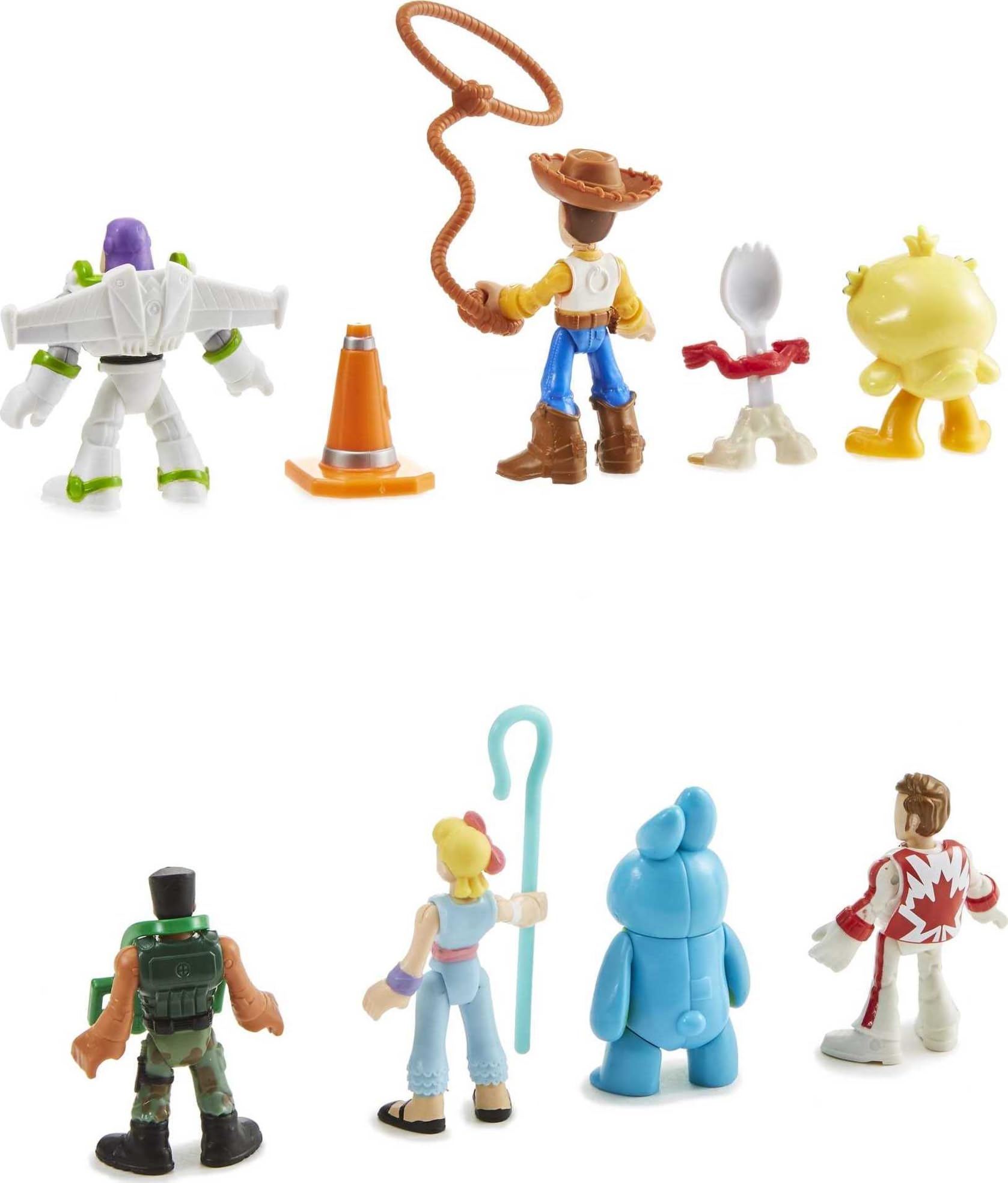 Fisher-Price Imaginext Disney Pixar Toy Story 11-Piece Deluxe Figure Set with Buzz Lightyear & Woody - Preschool Pretend Play Toys for Kids Ages 3+ - Perfect for Birthday Gifts, Storytelling & Role-Playing Games