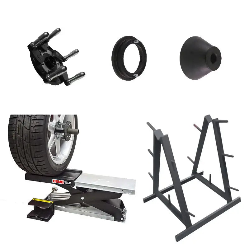 Cemb PRO PLUS Tire Balancer Adapter Kit - Universal Wheel Balancer Accessories for Car, Truck & Motorcycle - Perfect for Auto Repair Shops & DIY Tire Balancing