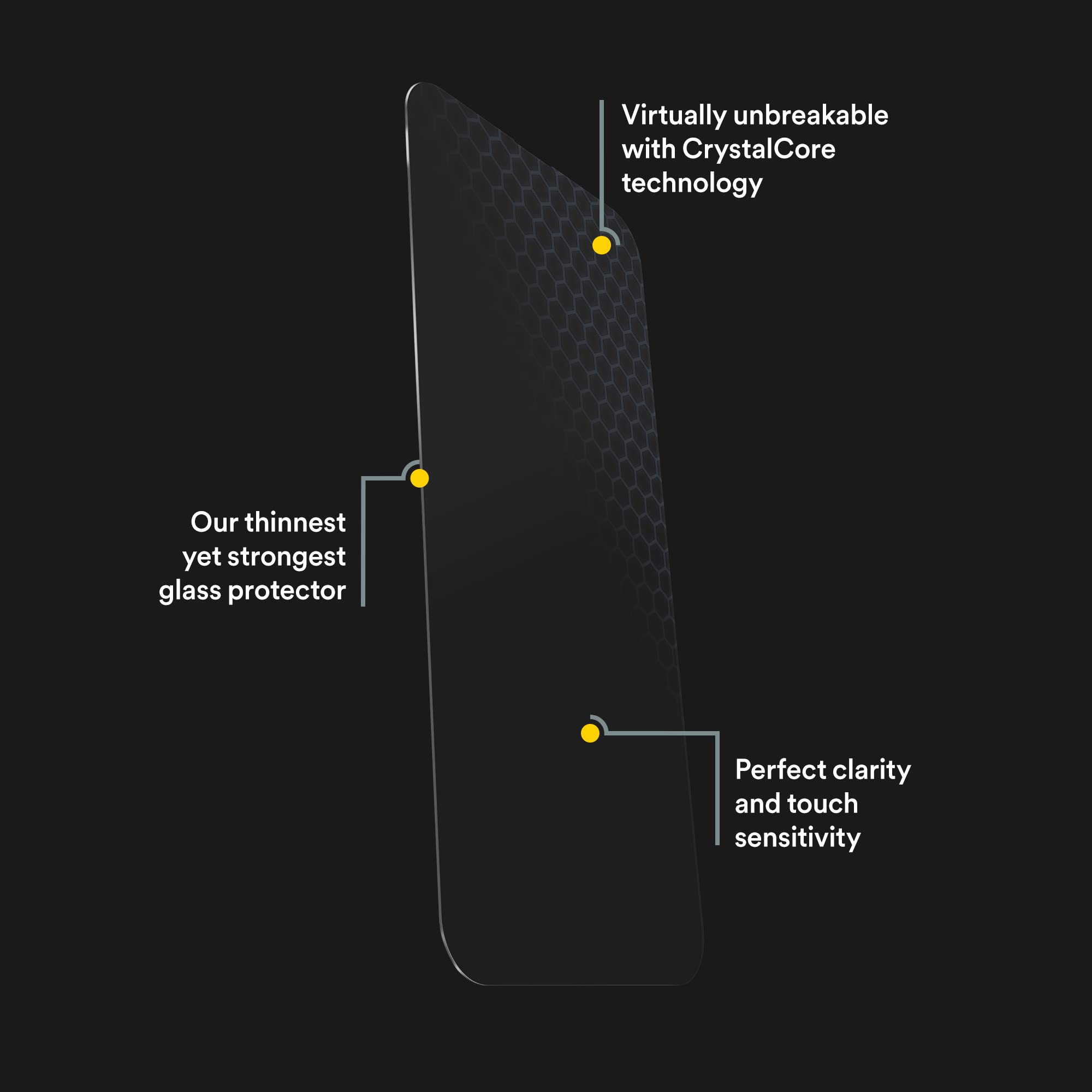 BodyGuardz Apex Screen Protector for iPhone 14 Pro Max/14 Plus/13 Pro Max - Extreme Impact Protection, Anti-Dust, Easy Install, Ultra-Thin & Scratch Resistant - Perfect for Outdoor Adventures, Work & Daily Use