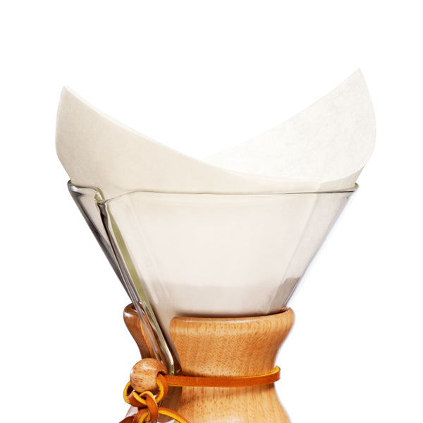 Chemex Bonded Coffee Filters FS-100 Pre-Folded Squares - Perfect for Pour Over Coffee Makers & Home Brewing