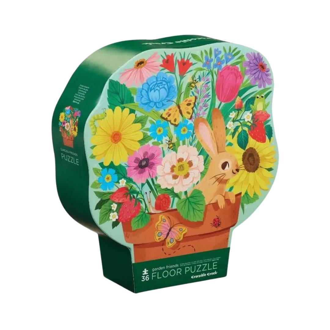 Classic 36-Piece Floor Puzzle - Garden Friends Theme | Educational Kids Puzzle for Learning & Play | Perfect for Preschool, Daycare & Home Activities