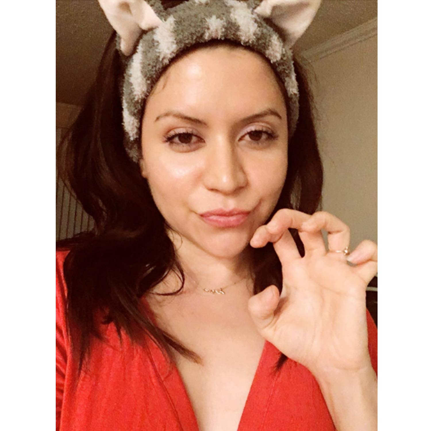 DRESHOW Spa Facial Headbands - Soft Terry Cloth Towel Headbands with Cute Cat Ears for Women | Perfect for Washing Face, Applying Makeup & Skincare Masks | Comfortable Hair Accessories for Spa, Beauty & Self-Care Routines