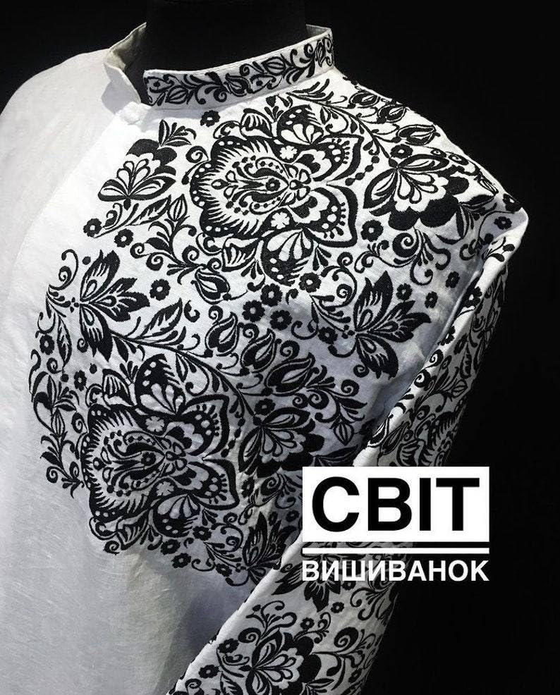 Handmade Ukrainian Embroidered Linen Shirt for Men | Traditional Vyshyvanka with Authentic Embroidery | Size XXS-5XL | Perfect Gift for Ukrainian Culture Lovers | Ideal for Festivals, Weddings & Cultural Events