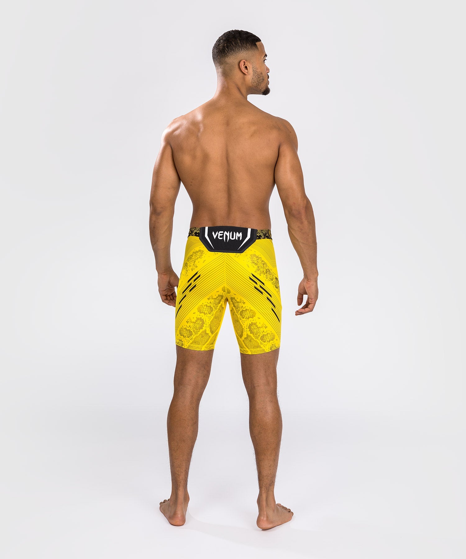 Venum UFC Adrenaline Personalized Authentic Fight Night MMA Shorts for Men - Yellow | Vale Tudo Training & Competition Gear for UFC Fans & Fighters