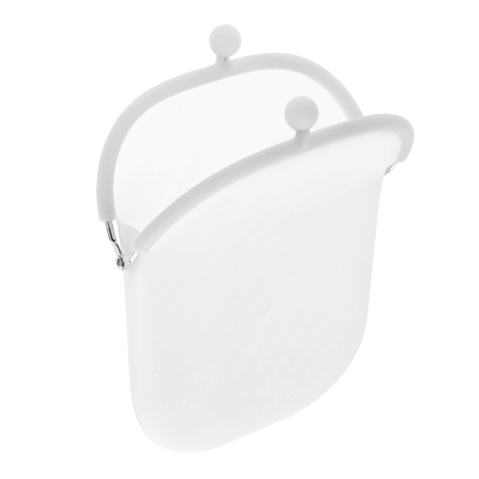 VALICLUD Silicone Coin Purse - Waterproof Small Wallet for Cash & Change | Multifunctional Mini Cosmetic Bag | Perfect for Travel, Gym & Everyday Use (White)