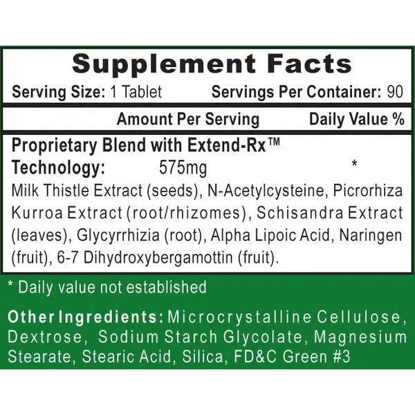 Hi Tech Pharmaceuticals Liver Rx - Liver Support Supplement for Detox & Cleansing - Promotes Healthy Liver Function - Ideal for Post-Workout Recovery & Alcohol Detoxification