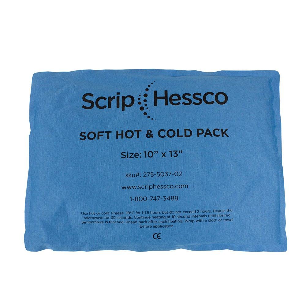 Reusable Hot and Cold Therapy Packs - Multi-Use Gel Ice Packs for Pain Relief - Microwaveable Heating Pad & Freezer Cold Compress for Muscle, Joint, Neck & Back Pain - 10