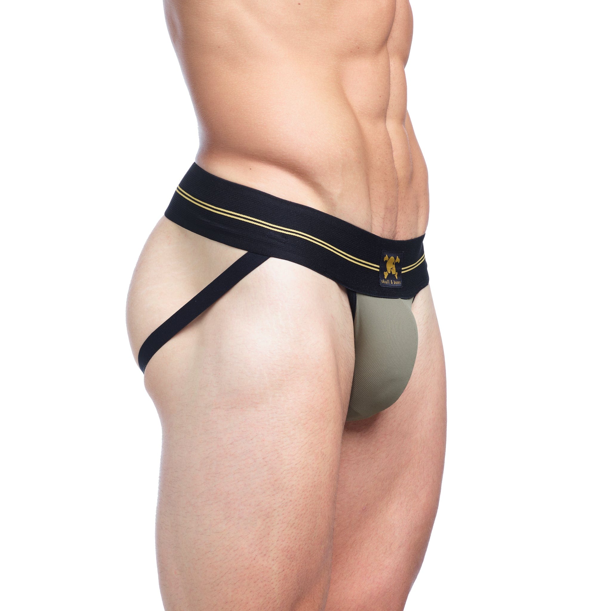 Performance Rib Jock Green - High-Quality Athletic Support for Men | Perfect for Running, Gym Workouts & Sports Activities