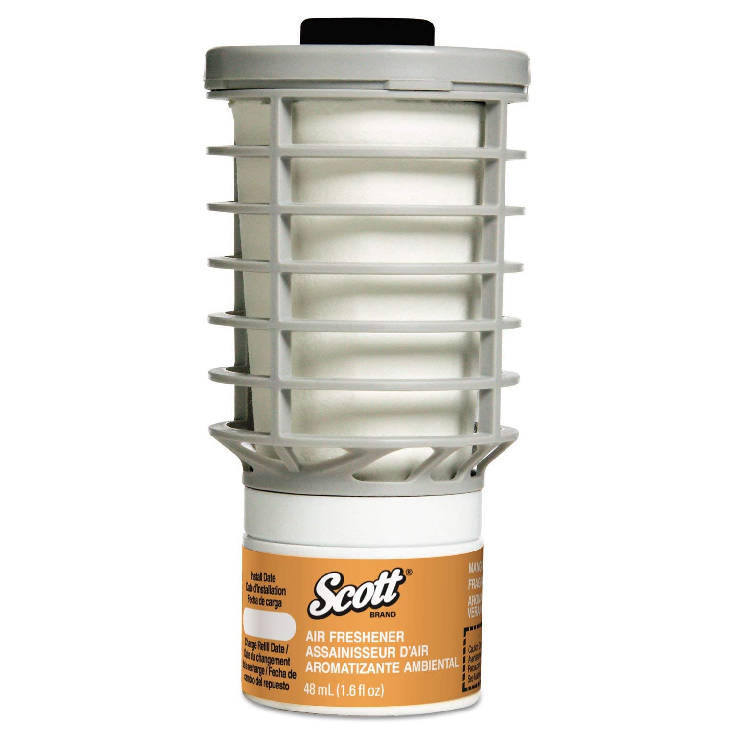 Continuous Air Freshener Refill - Citrus Scent 48mL (6-Pack) | Long-Lasting Fragrance for Home, Office & Car | Bulk Air Freshener Cartridges