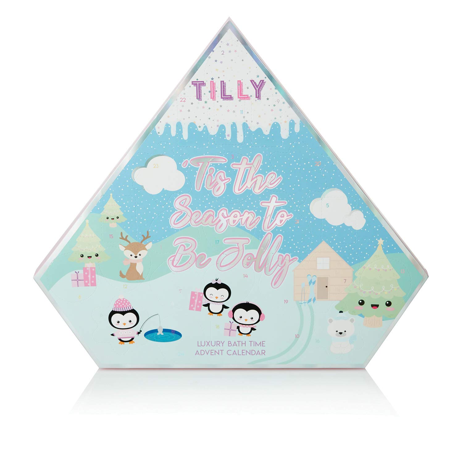 Tilly & Friends Bath Time Advent Calendar - 24 Days of Holiday Soap, Bath Fizzers & Bath Salts for Kids | Christmas Countdown Gift for Children | Relaxing Bath Time Fun
