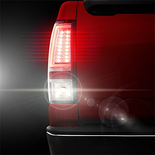 Spyder 5081902 LED Tail Lights for 2003-2007 Chevy Silverado 1500/2500 & Silverado Classic (Excludes Stepside) - Chrome Housing | Enhanced Night Visibility & Style Upgrade for Pickup Trucks