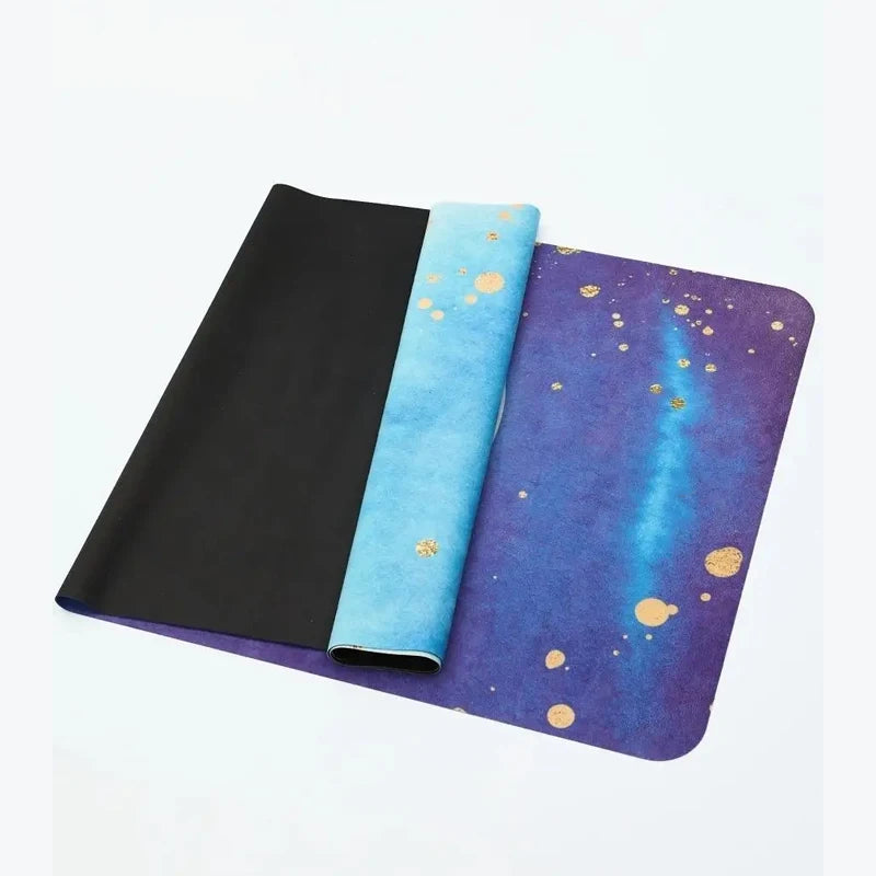 Premium Foldable Travel Yoga Mat - Non-Slip Natural Rubber Suede Exercise Mat for Yoga, Pilates & Gym - Perfect for Home Workouts, Outdoor Activities & Travel