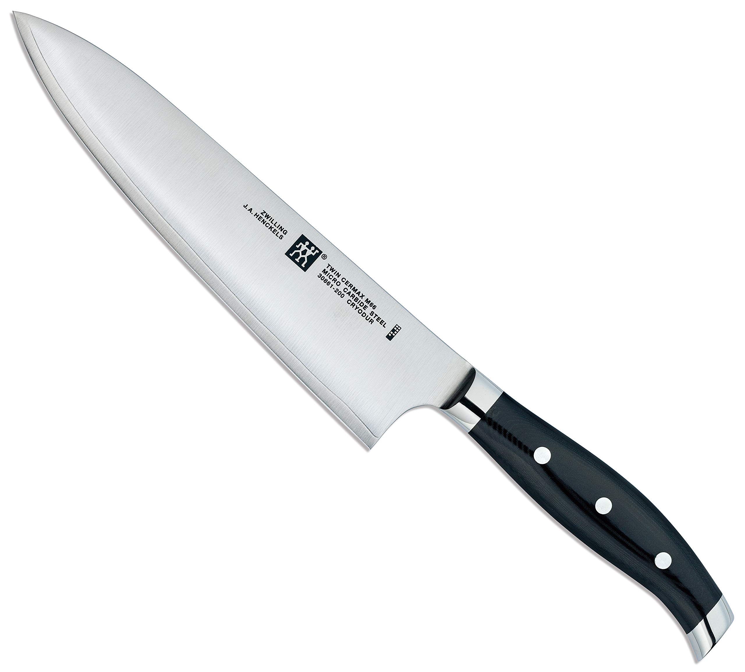 ZWILLING Twin Cellmax M66 Chef's Knife 7.9 Inch (200mm) - Japanese Made High Carbon Stainless Steel 3-Layer Western Style Kitchen Knife - Perfect for Slicing, Dicing & Chopping Vegetables, Meat & Herbs