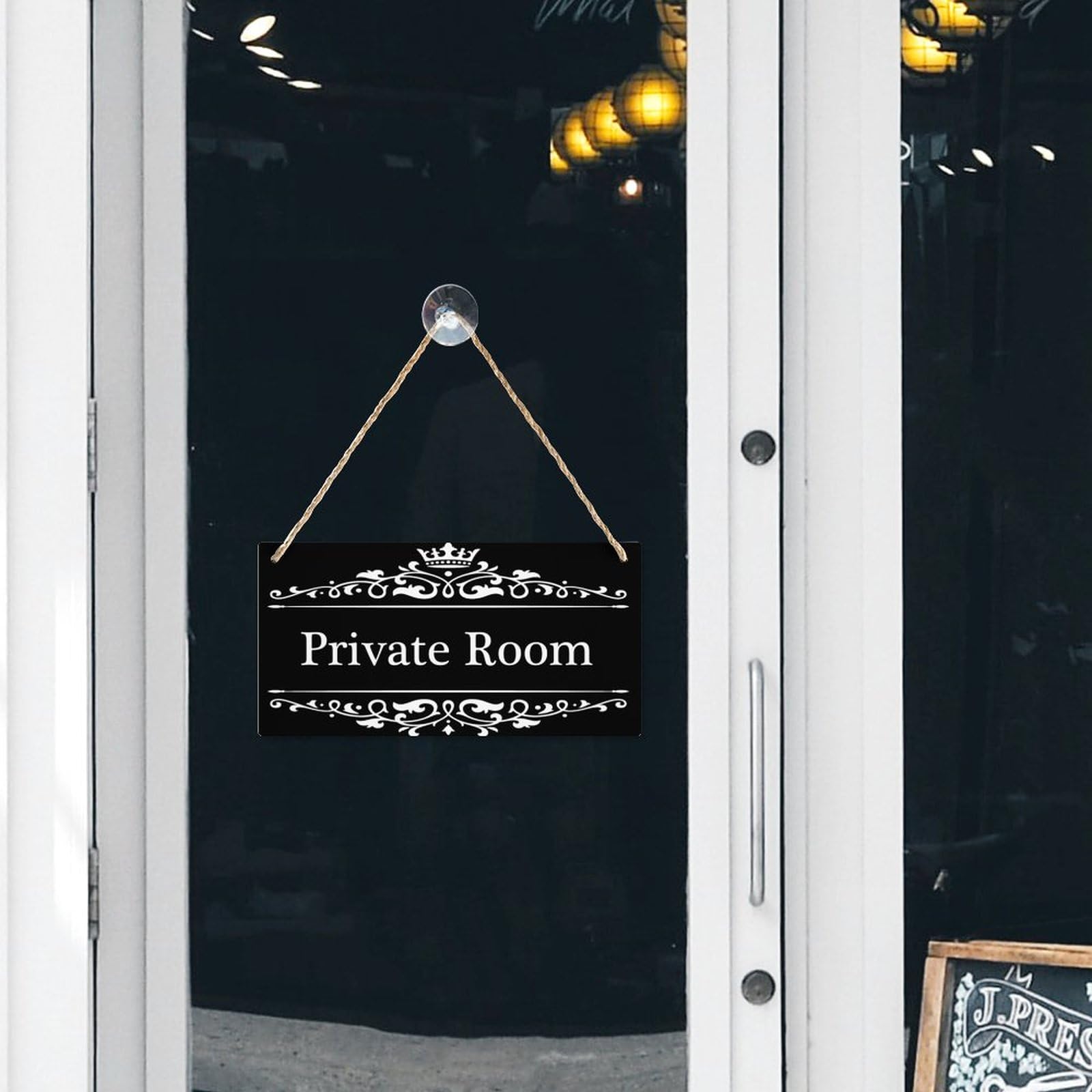 Private Room Sign - Handcrafted Wooden Hanging Decor for Bedroom & Bathroom - 6x12 Inch Rustic Wall Art - Perfect for Home, Office, or Gift Giving