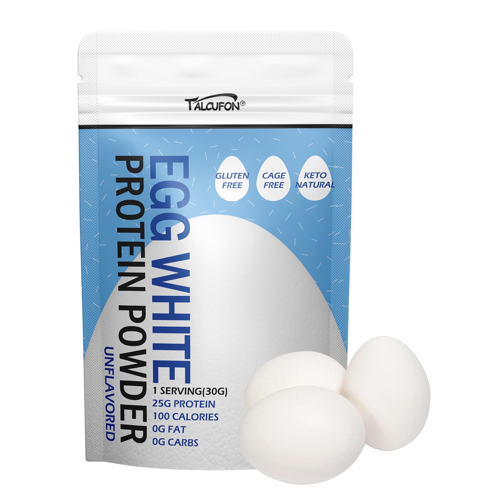 Egg White Protein Powder 8Oz (227g) - Pasteurized, No Additives, High Protein, Gluten-Free, Unflavored - Ideal for Baking, Cooking, Smoothies & Post-Workout Recovery