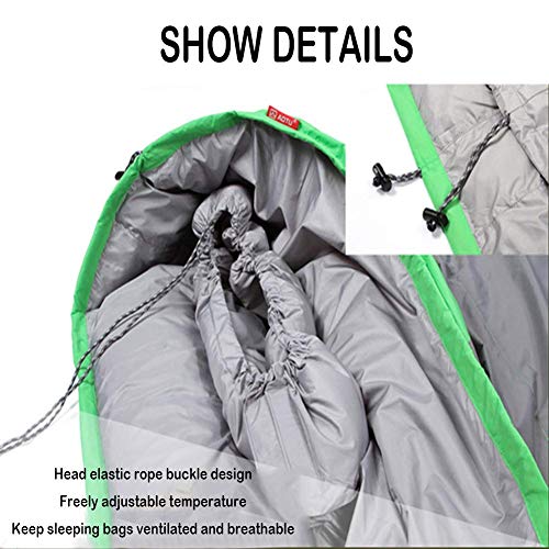 **Premium Down Sleeping Bag for Adults - Ultra Warm & Skin-Friendly for Winter Camping, Hiking & Outdoor Adventures**