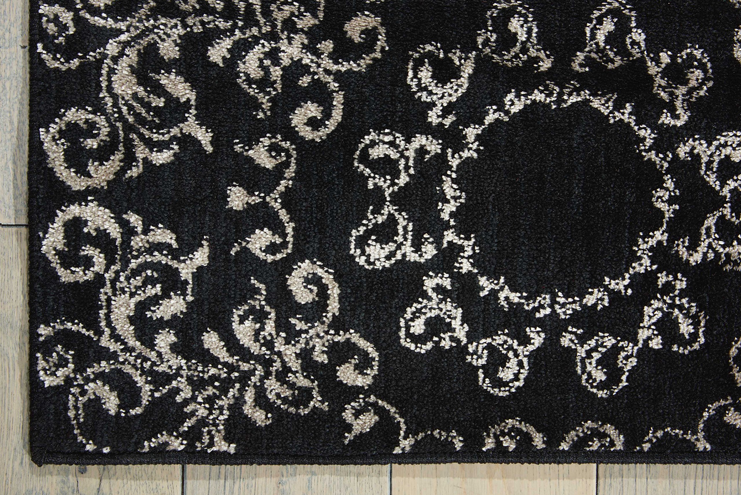 Nourison Tranquility Transitional Black 5'3