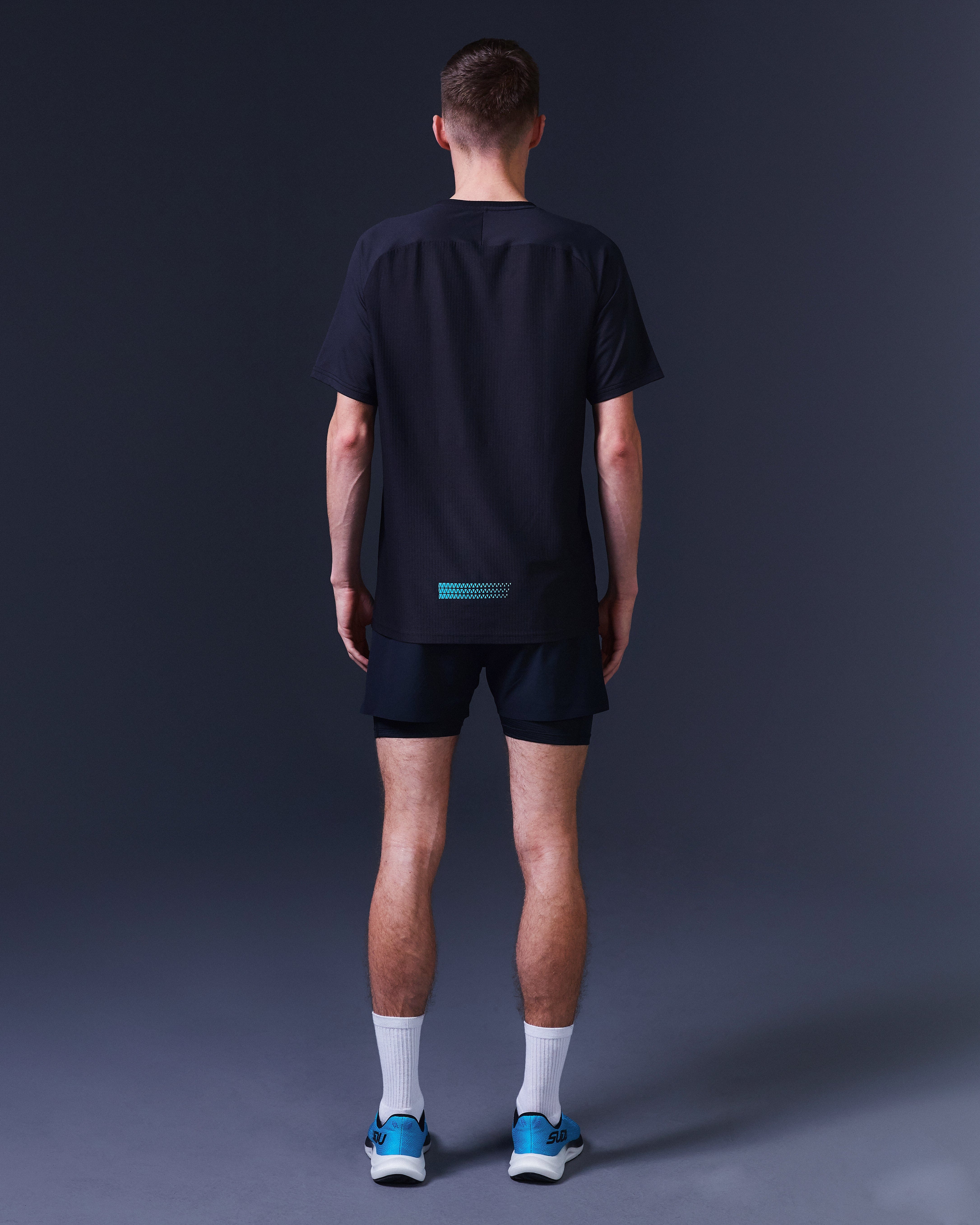 SRT SS 01 Short Sleeve T-Shirt for Men - Comfortable Cotton Casual Tee in Black & Light Blue - Perfect for Everyday Wear, Gym & Outdoor Activities