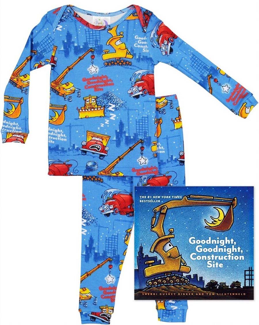 Goodnight Construction Site Pajama Set for Boys - Soft & Comfortable Toddler & Big Kid PJs for Bedtime Stories & Cozy Sleep