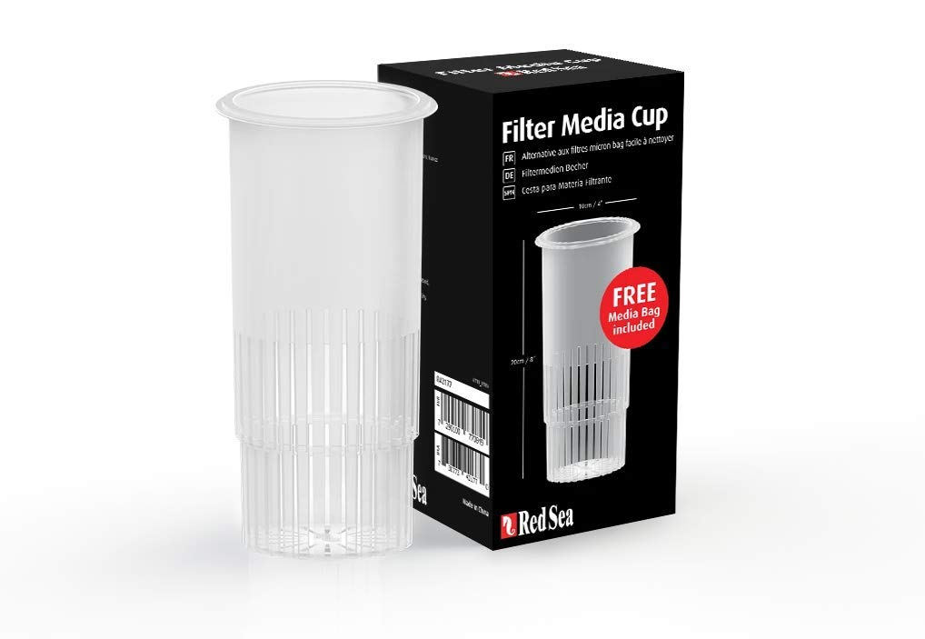 Premium Red Sea Filter Media Cup - Universal Aquarium Filter Replacement for Crystal Clear Water | Durable & Easy-to-Use Bio Media Holder | Perfect for Saltwater & Freshwater Fish Tanks, Reef Systems & Aquatic Plant Setups