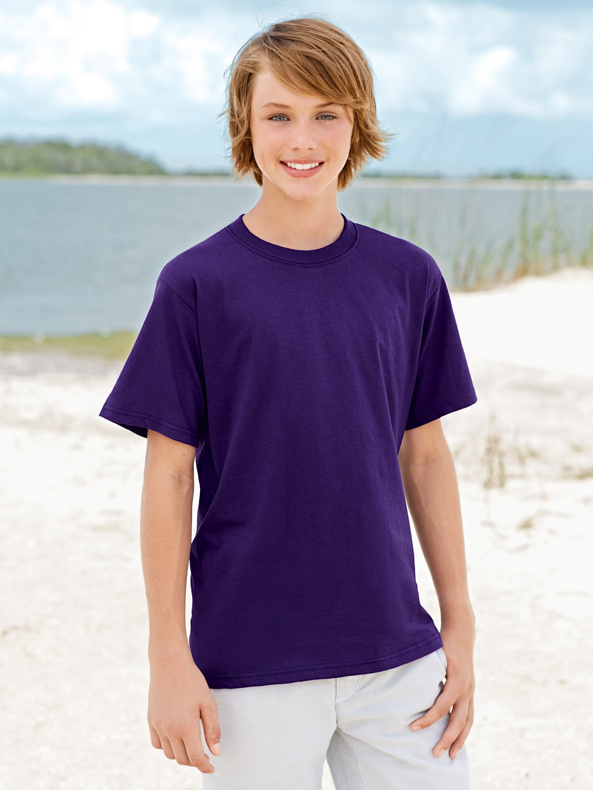 Fruit of the Loom Unisex Kids Cotton T-Shirt - Soft Comfortable Short Sleeve Tee for Boys & Girls - Perfect for School, Play & Everyday Wear