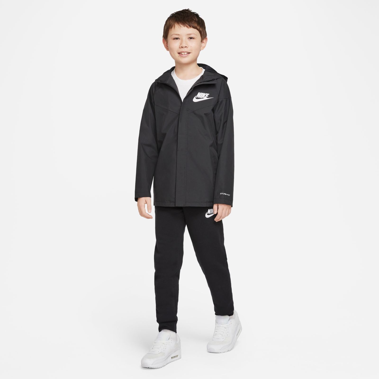 Nike Boys NSW SF Windrunner Jacket - Lightweight Windbreaker for Little Kids & Big Kids - Perfect for Running, Sports & Outdoor Activities