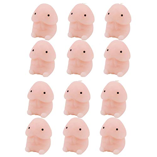 12 Pack Mini Stress Relief Mochi Squishy Toys - Super Soft Kawaii Slow Rising Squishies for Anxiety Relief & Sensory Play - Perfect for Office, School, Home Use
