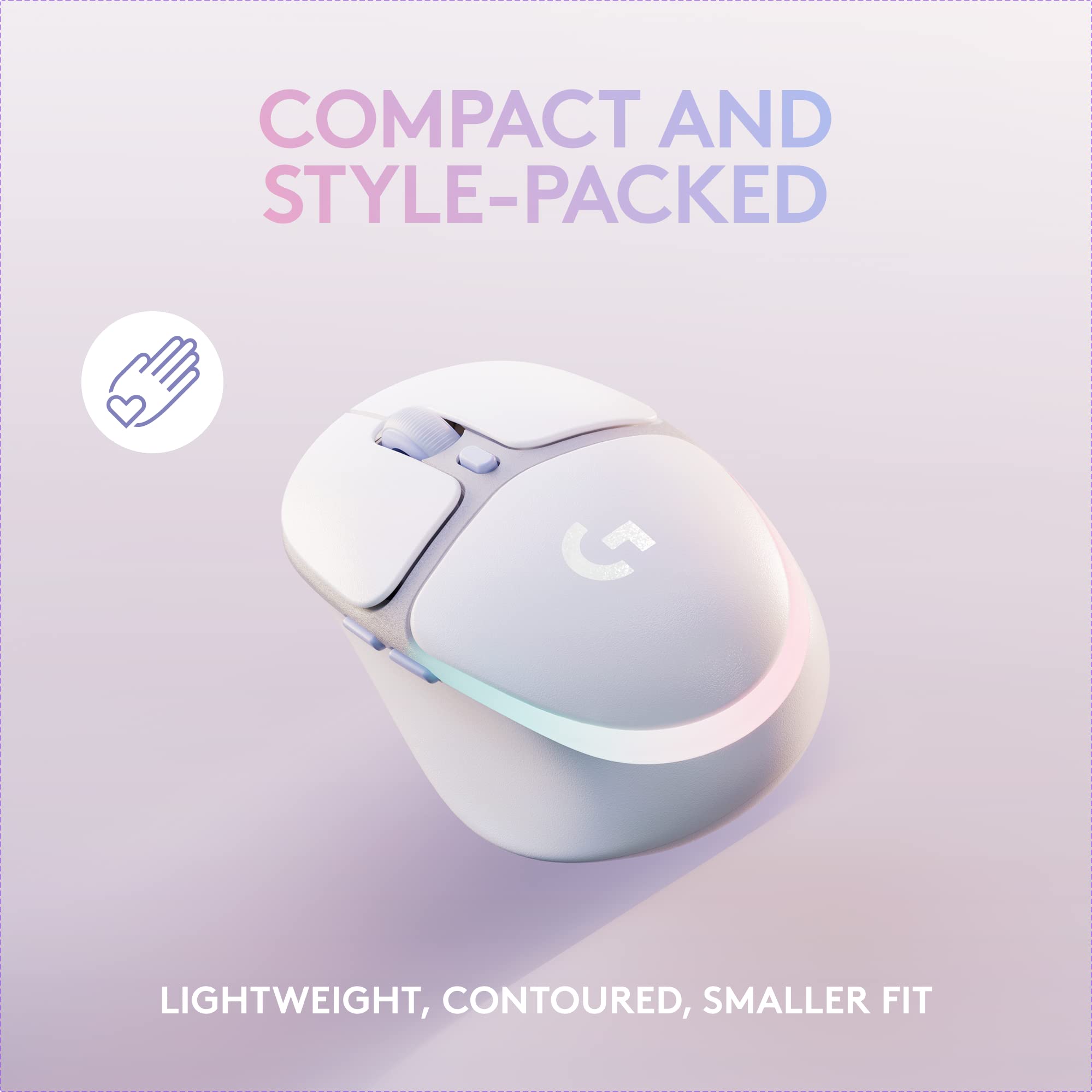 Logitech G735 Wireless Gaming Headset & G705 Mouse Combo - Customizable RGB Lighting, Lightspeed Wireless, Bluetooth - Compatible with PC, Mac, Laptop (White Mist) - Perfect for Esports, Streaming & Home Office Setup