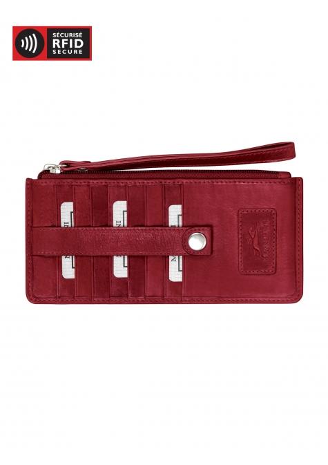Mancini CASABLANCA Collection Women's RFID Blocking Wristlet Clutch - Secure & Stylish for Everyday Use, Travel, and Shopping