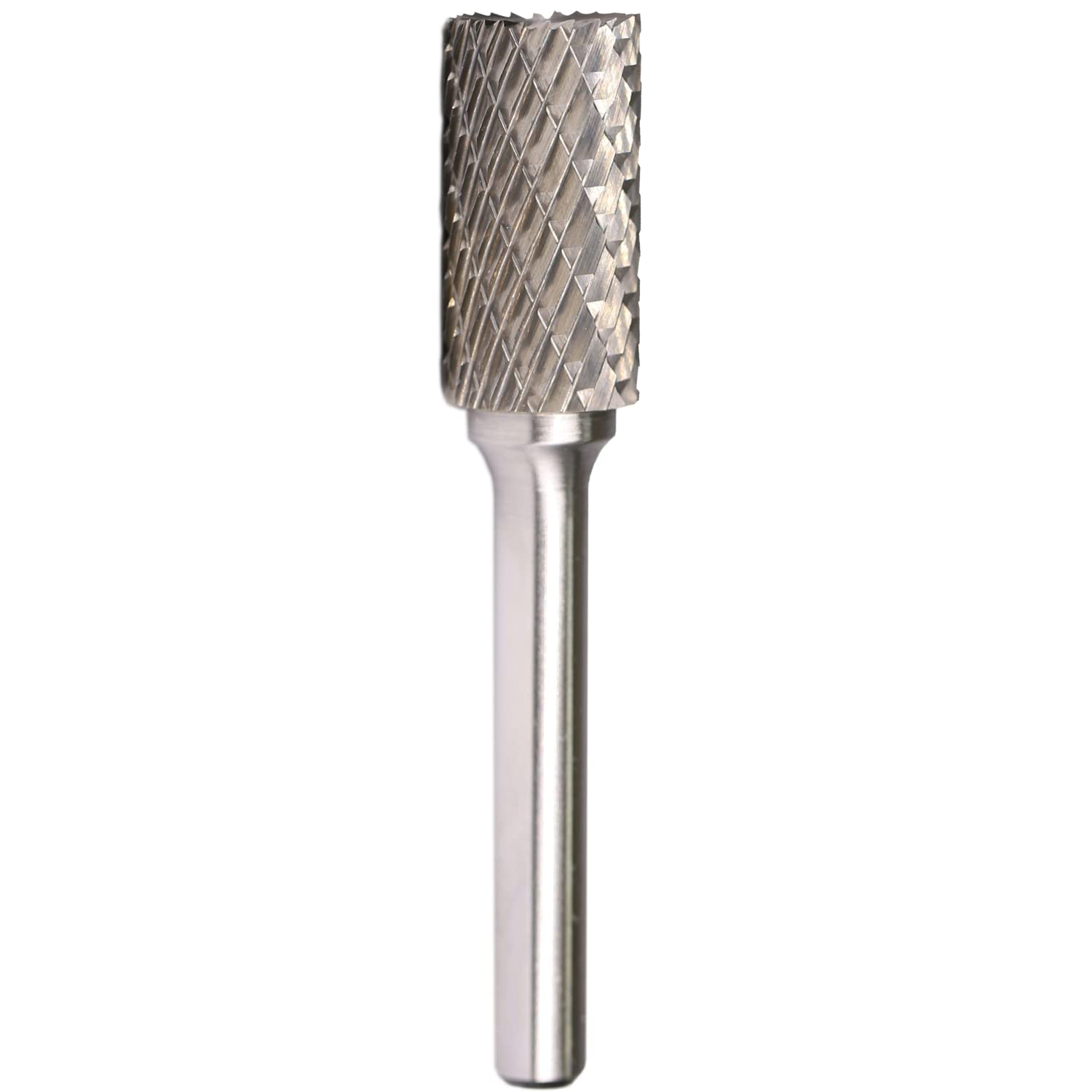 SB-5 Tungsten Carbide Rotary Burr File - Cylinder Shape Double Cut, 1/4