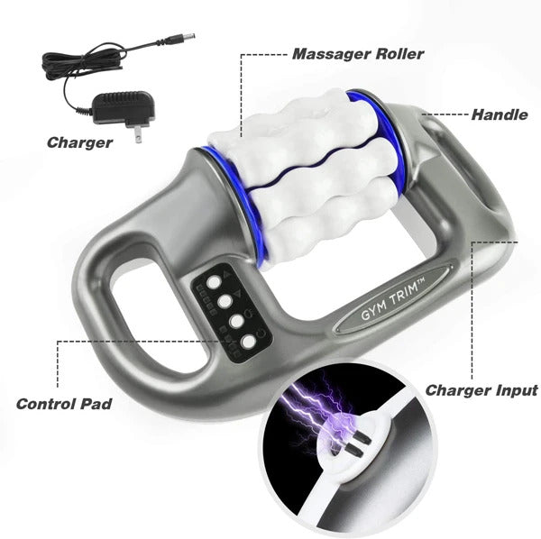 ThermoSlim Cordless Electric Body Massager for Muscle Pain Relief - Portable Gym & Home Use Massage Device for Back, Neck & Shoulder Relaxation