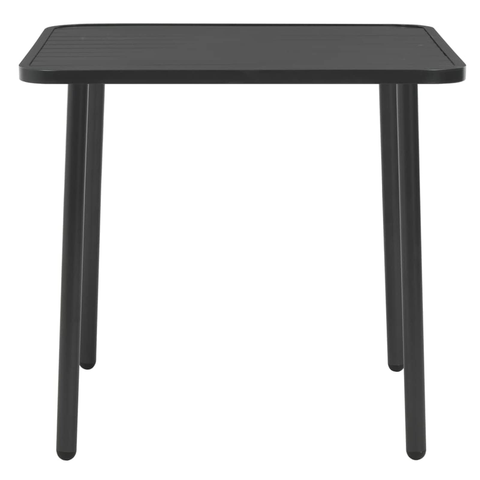 Weather-Resistant Steel Patio Side Table - 31.5