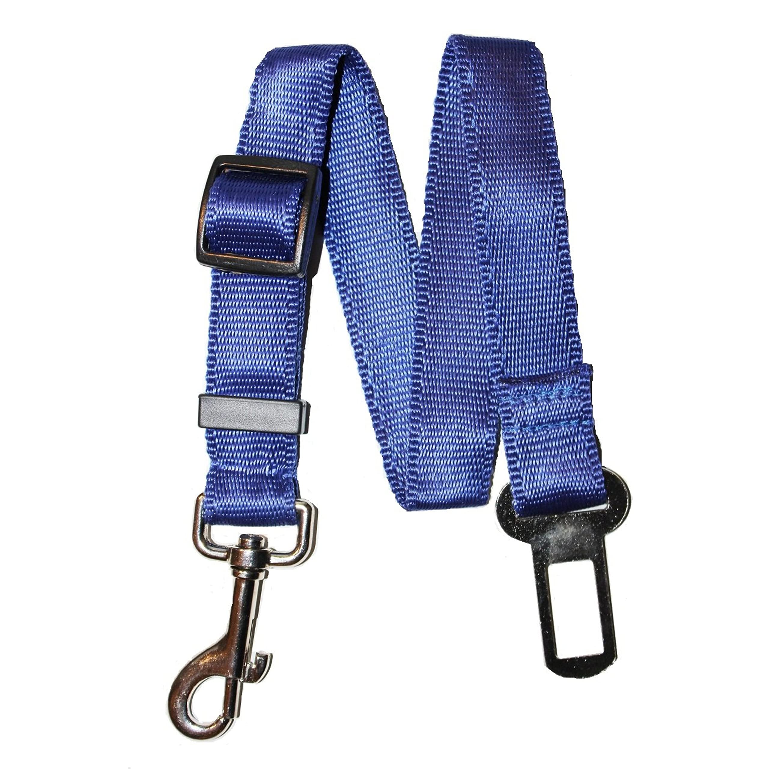 Universal Dog Seat Belt for Car - Adjustable Pet Safety Harness with Swivel Snap Hook & Seat Belt Clip (16-27