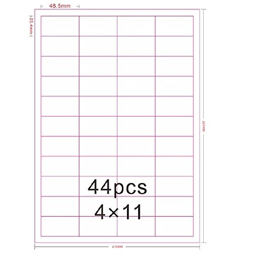 Best Amazon FBA Labels 44-up (48.5x25.4mm) - 200 Self-Adhesive White A4 Sheets for Laser/Inkjet Printers - Shipping Barcode Stickers for E-commerce & Warehouse Inventory Management