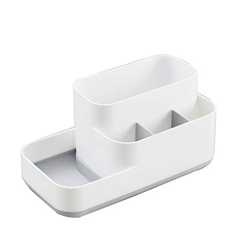 Plastic Cosmetic Storage Box with Detachable Rack - Creative Desktop Organizer for Makeup, Housekeeping & Dorm Room Organization | Perfect for Vanity, Bathroom & Bedroom Storage