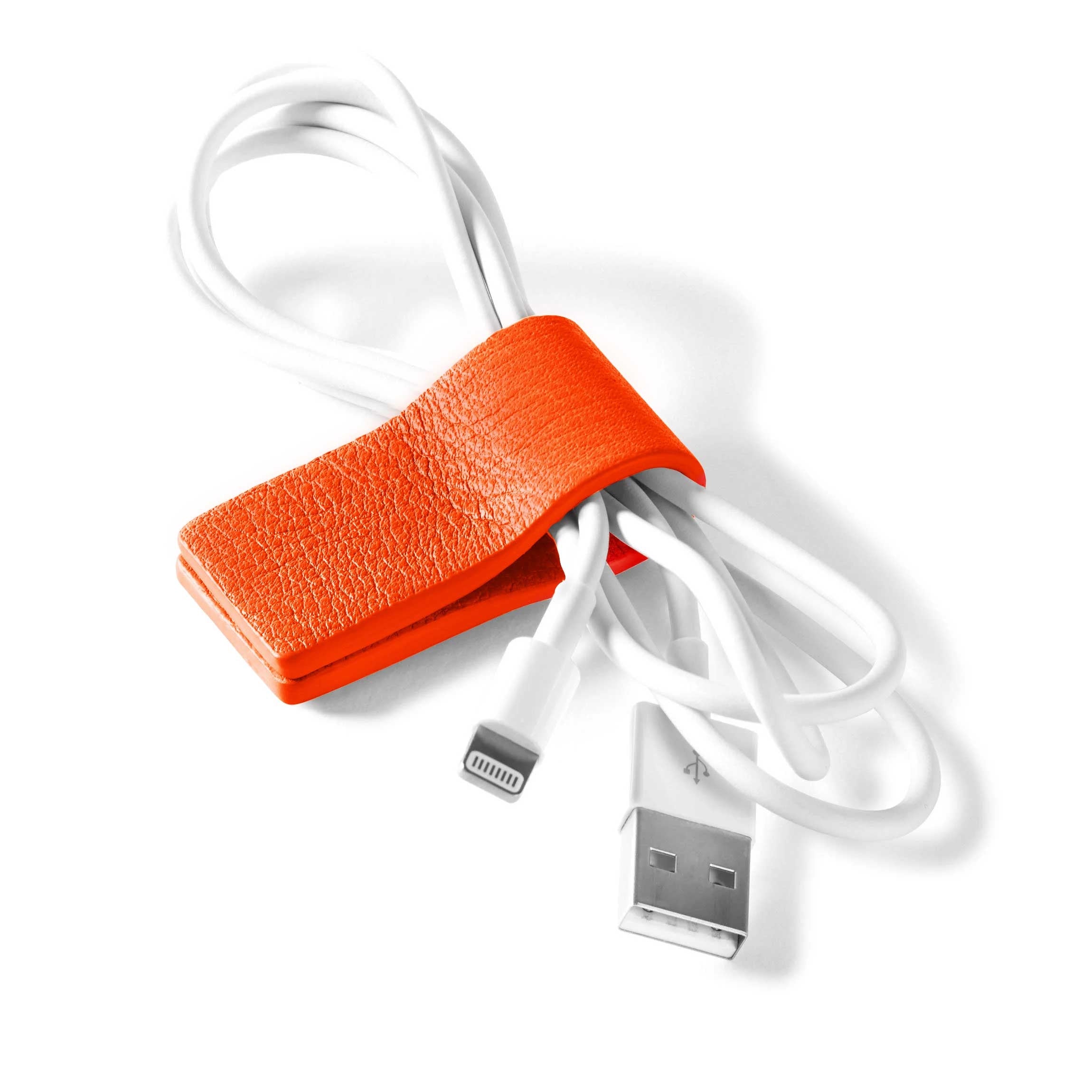 Cord Wrap Clementine - Cable Organizer for Home & Office - Tangle-Free Cord Management Solution - Perfect for Electronics, Chargers, and Headphones