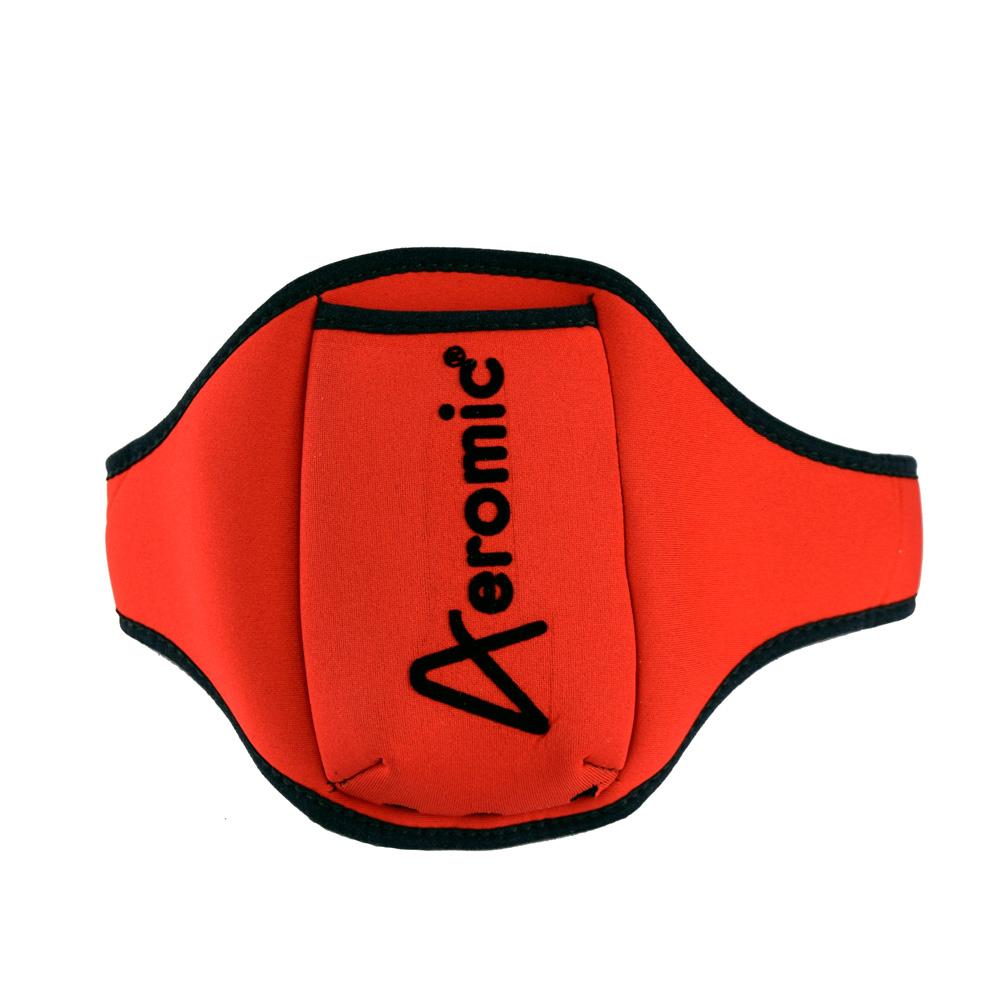 Aeromic Standard Vertical Sports Pouch - Red | Water-Resistant Waist Pack for Running, Hiking & Travel | Hands-Free Fitness Accessory for Phones & Essentials