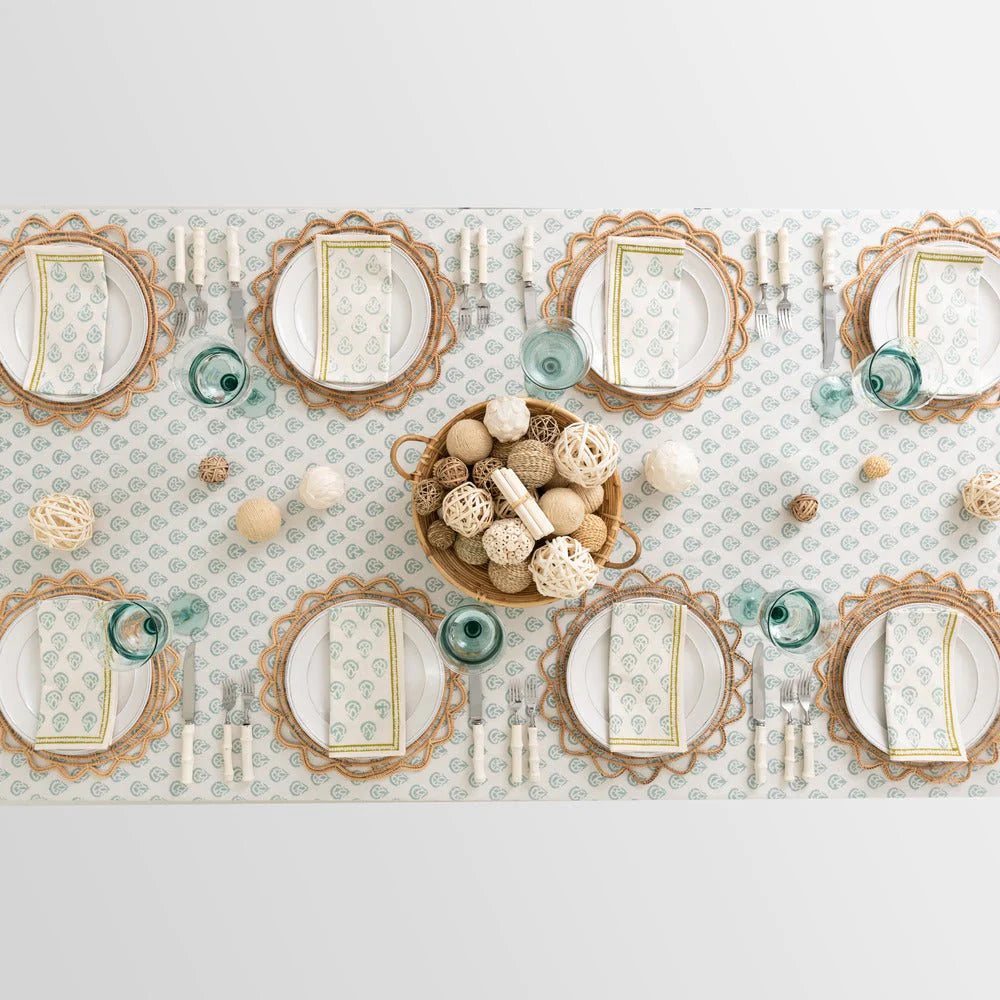 India Hicks Carnation Seafoam Collection - Luxury Home Decor & Coastal Living Accessories for Beach Houses, Bathrooms & Bedrooms