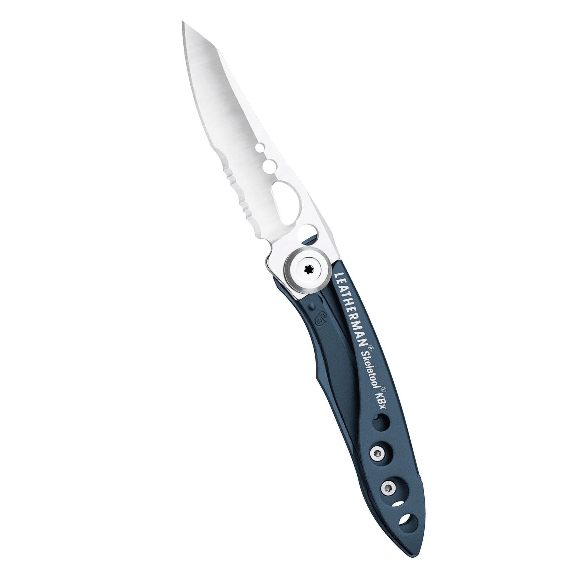 LEATHERMAN Skeletool KBX Pocket Multitool with Knife & Bottle Opener - Columbia Blue | Compact EDC Tool for Camping, Hiking & Everyday Carry