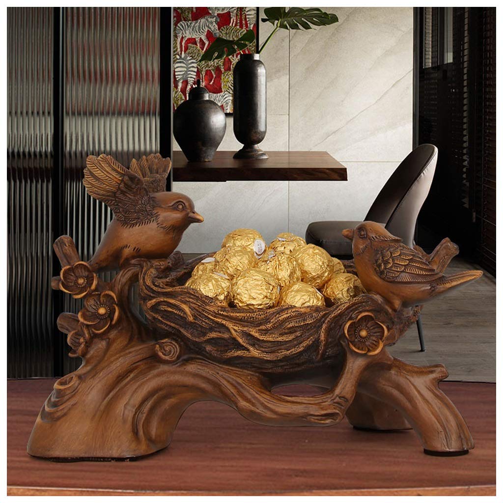Magpie Bird Nest Style Key Tray - Creative Entryway Key Storage Box with Lid for Keys, Candy, Remote Control - Decorative Porch & Coffee Table Tray for Home Organization (Perfect for Entryway, Living Room & Office Desk)